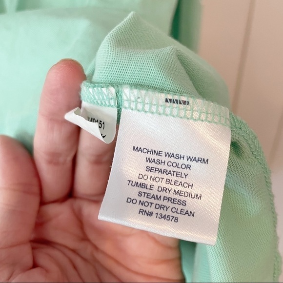 Vineyard Vines Teal Whale Long Sleeve - Picture 6 of 7